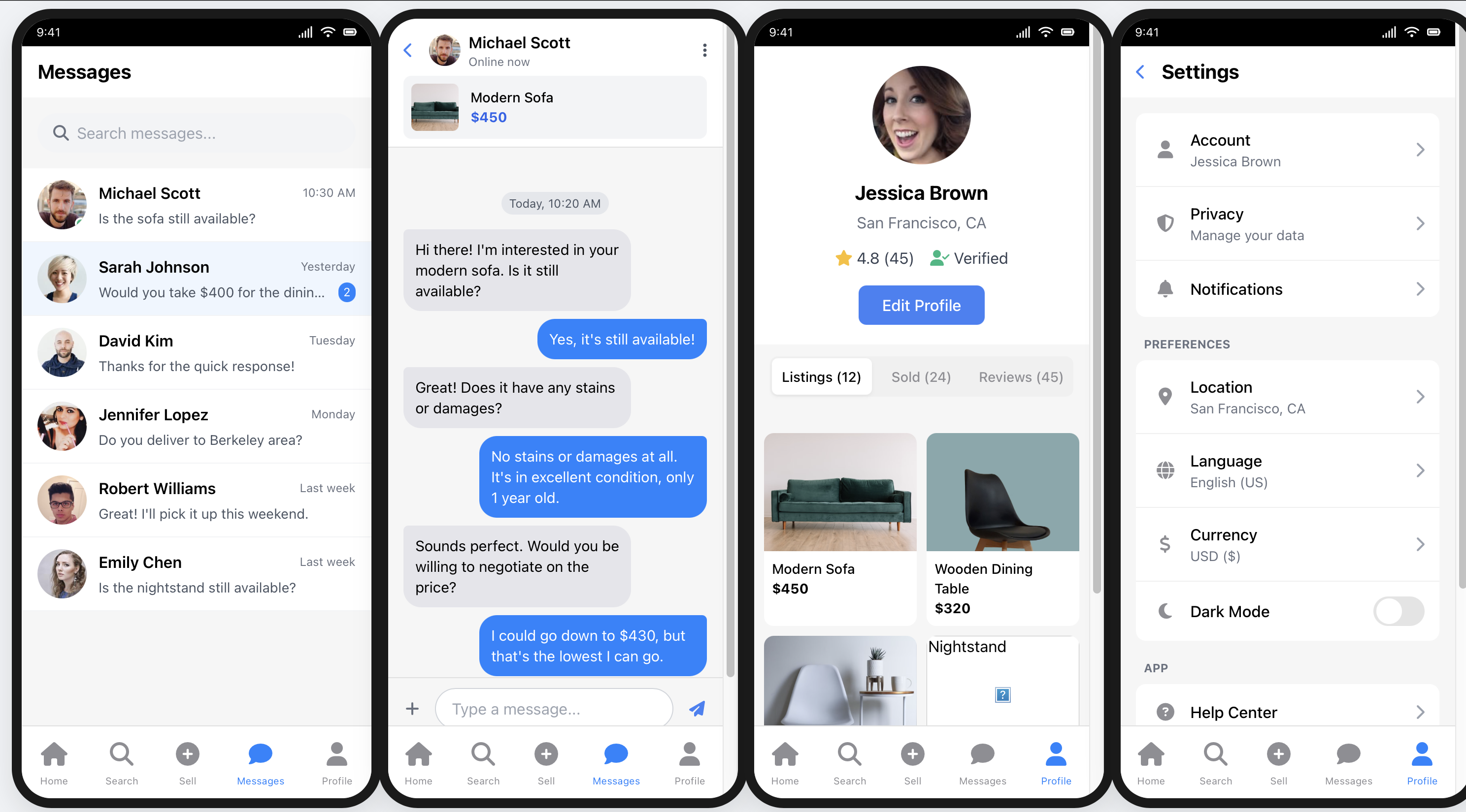 Circoo App Interface